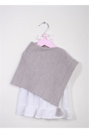 Poncho for baby girl in merino wool Capridea | PONCHOGRB21